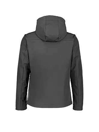 MERU | Veste softshell homme Toulouse à capuche | schwarz
